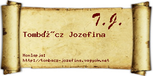 Tombácz Jozefina névjegykártya